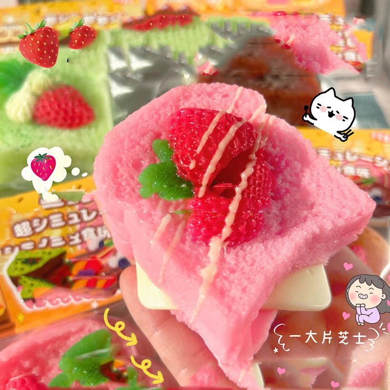 🍓✨ Ultra-Soft Squishy Dessert Toys – Irresistibly Cute & Satisfying! 🍑🍫