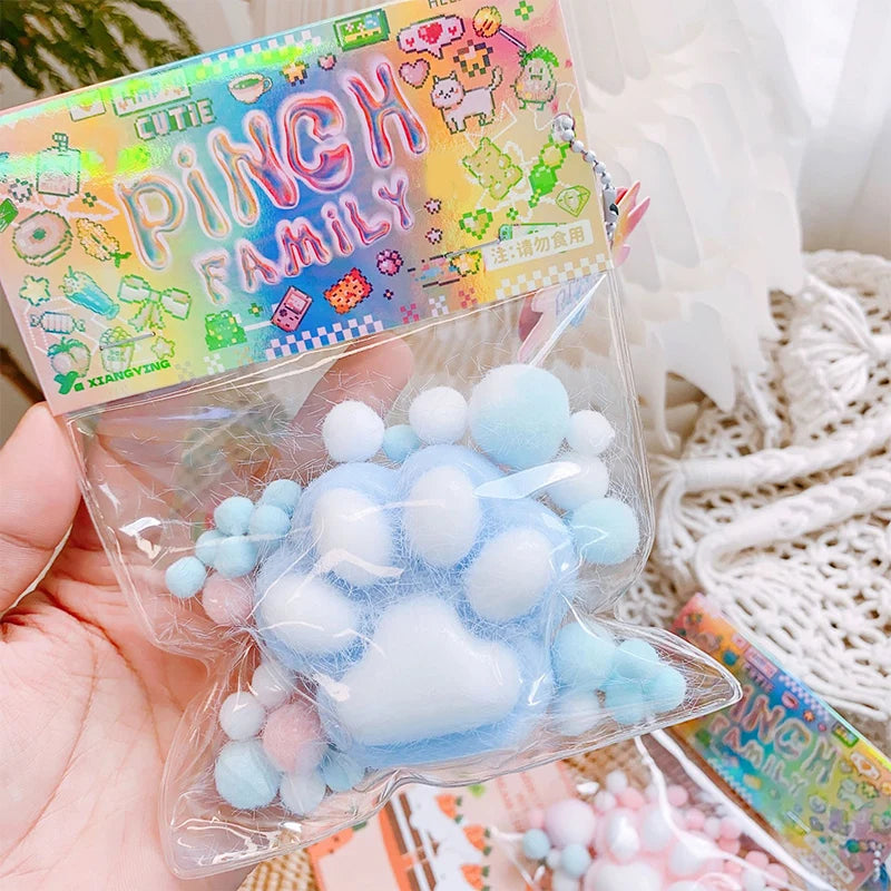 🐾 Ultra-Soft Plush Cat Paw Squishy – The Cutest Stress Relief Toy! 🎀